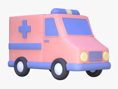 Ambulance 3D Icon 3D model