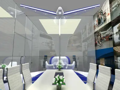 Aviation Exhibition Stand 3D model