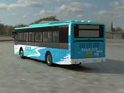 YUTONG ZK6125CHEVNPG21 bus 3D model