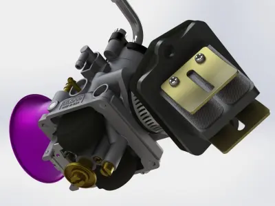 Carburetor Dell Orto 3D print model