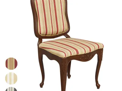 Classic carved chair 03 01 3D model