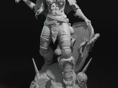 Fan Red Sonja - printable stl 3D print model