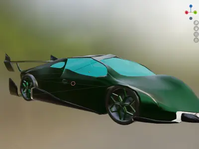 Endo Ombii -  Car inspired by Lamborghini Essenza SCV12 3D model