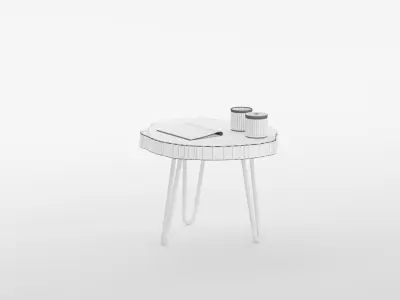 Coffee Table Set 02 3D model