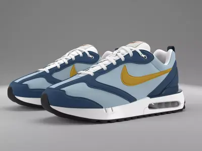 Air Max Dawn Particle Grey PBR Low-poly 3D model