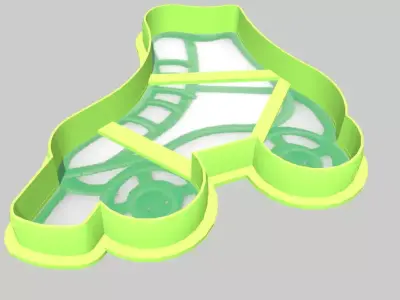 Roller Skate Cookie Cutter 3D print model