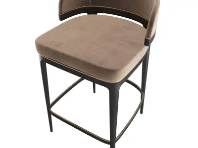 GRANGE - Bar STool - Brown 3D model