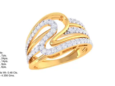 Shimmering Vows Diamond Wedding Bands for Your Perfect Union 3D print model