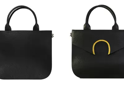 casual bag Low-poly 3D model