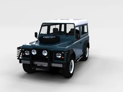 Land Rover Defender Pack with interior 3D model