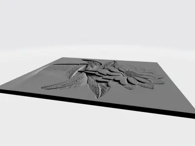 Charming Floral Vase White Blossom 3D print model