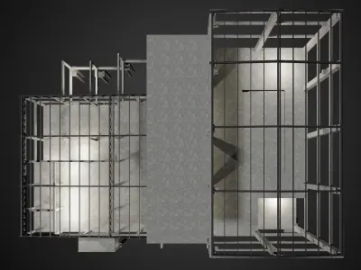 Industrial building 007 3D model