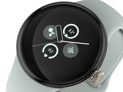 Google Pixel Watch 2 Gold 3D model