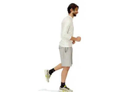 Casual Man Jogging SMan0312-HD2-O03P01-S Low-poly 3D model