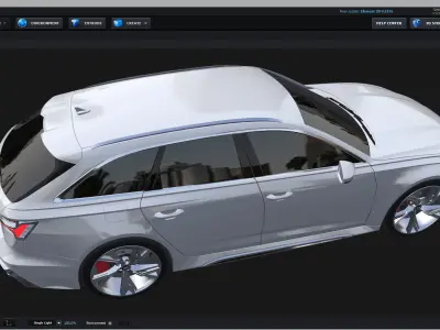 E3D - 2020 Audi RS6 Avant 3D model