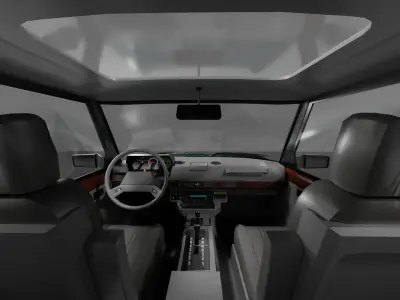 Range Rover Classic With Interior Low-poly 3D model