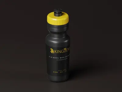 Bicycle Water Bottle  Low-poly 3D model