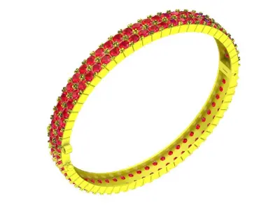 6279  luxury diamond bangle 3D print model