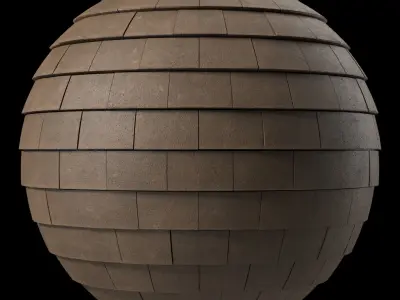 Roof Tile Materials 102- Concrete Roofing - Sbsar Seamless Pbr  Texture