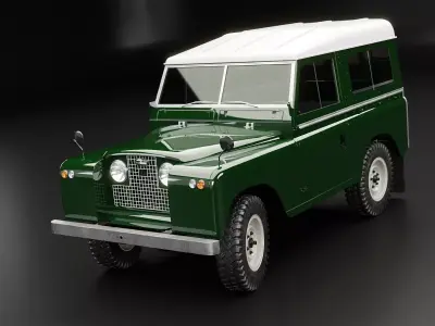 Land Rover Series II Low-poly 3D model