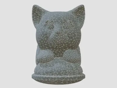 Cute Cat in Cozy Slipper Toy Low-poly 3D model