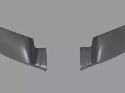Car Mirror 024 Low-poly 3D model