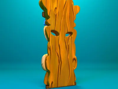 Tiki mask 3D model