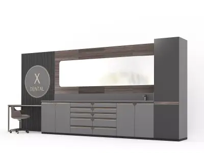 Hiworc Medical Clinic Cabinet Set 5 3D model