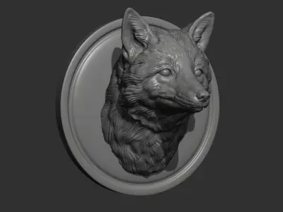 Fox head 3D print model buy
