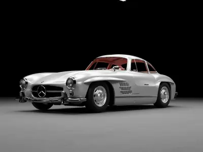 Mercedes 300 SL Gulwing 3D model