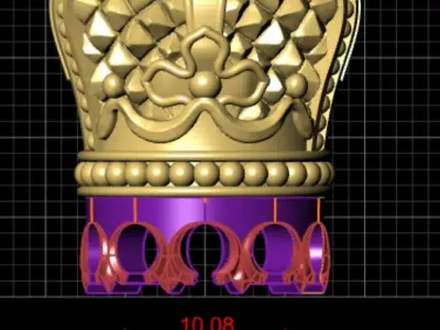 Stick Cap Queen 3D print model