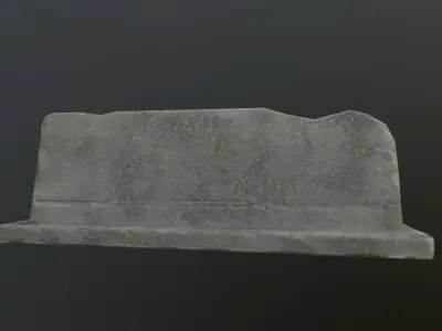 Road Block Free low-poly 3D model