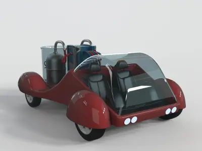 Sci-fi Car 3D model