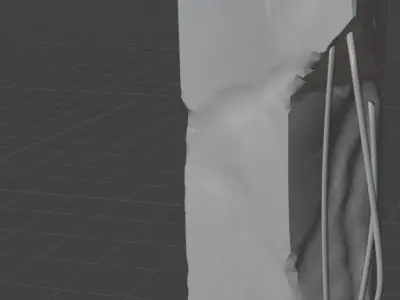 Pillar Low-poly 3D model