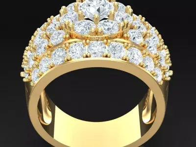Luxury Men Rings Designs 6MR059 3D print model