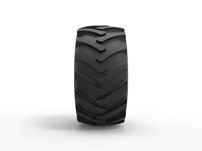 Tire of Timberjack Scale 1 to 25 3D print model