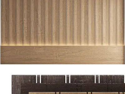 Decorative wall panels set 35 3D model