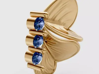 Butterfly Earring Luxury 3D print model