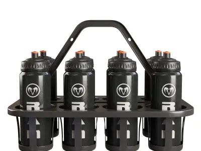 Sports bottle holder Ram 3D model