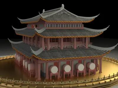 Chinese ancient house  3D model