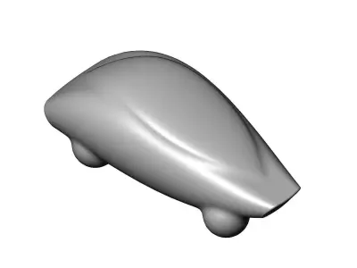 Miniature vehicle automotive speed sculpture N011 3D print model