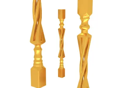 Columns Legs Tables Chairs CNC Wood 1002 3D print model