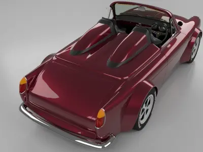 Volkswagen Type 3 cabriolet 3D model