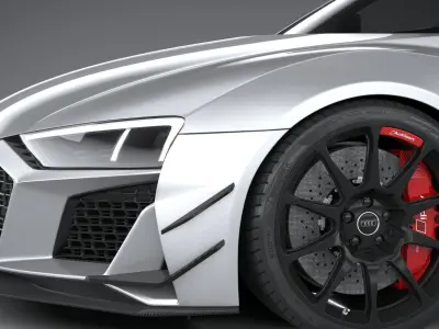 Audi R8 coupe V10 GT RWD 2023 3D model