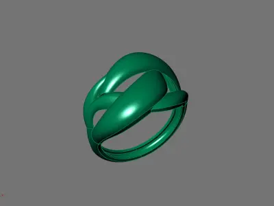Women Ring Plain Ring Ready STL 3DM Models Womens Rings 3D print model 4