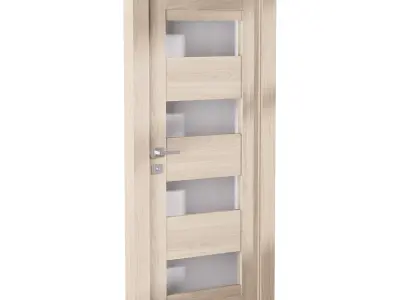 Modern interior door 16 3D model