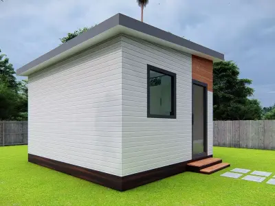 Small Tiny American House 3D Model Modern Minimal design 3D model purchase