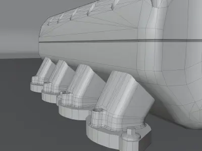 Plazmaman Intake Low-poly 3D model