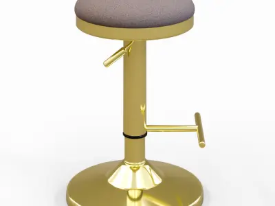 Bar stool Low-poly 3D model