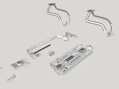 Back to the Future 1 DeLorean 1-18 Scale Super Detailing Parts 3D print model